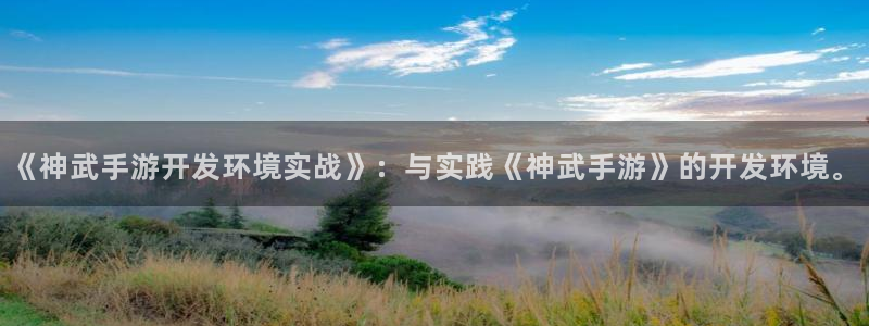 万赢娱乐官网版下载：《神武手游开发环境实战》：与实践《神武手